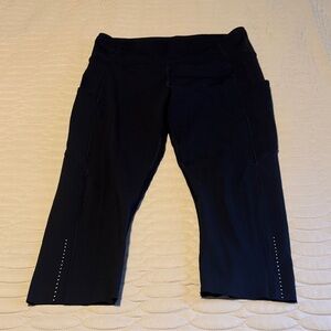 Lululemon Women's Legging Fast Free Crop Black 18.5 Inseam